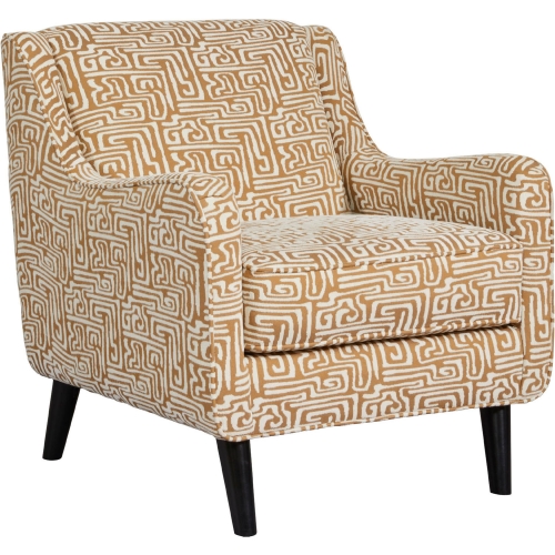 Accent Chair in Zeigeist Squash Multicolor Print Fabric